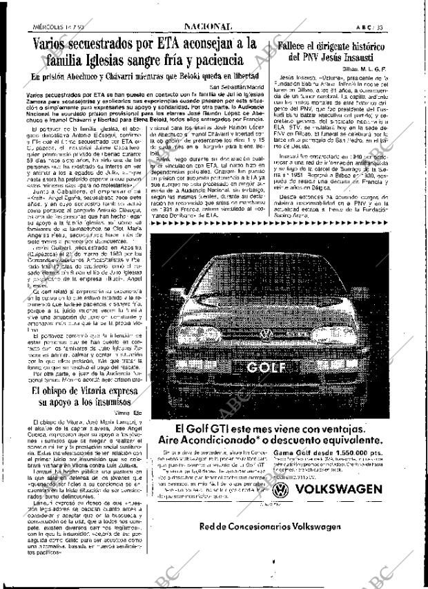 ABC MADRID 14-07-1993 página 33