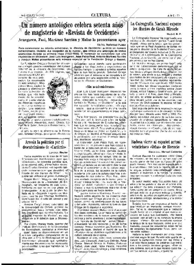 ABC MADRID 14-07-1993 página 73