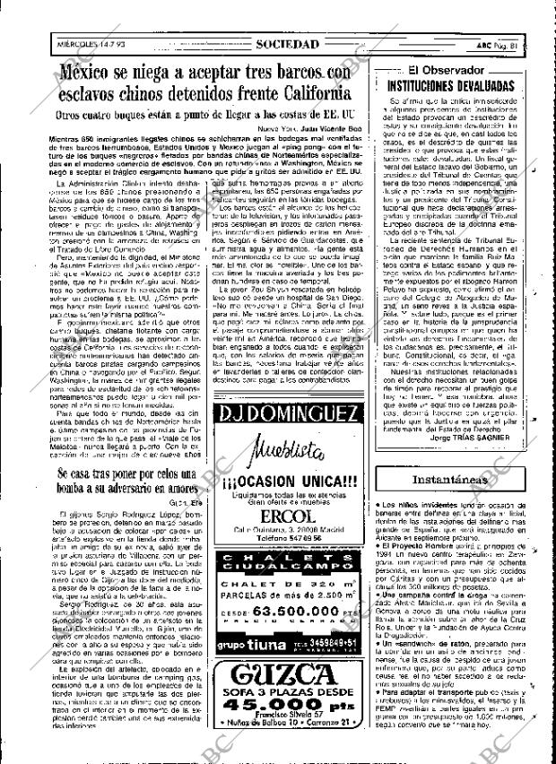 ABC MADRID 14-07-1993 página 81