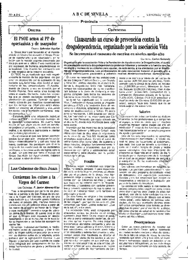 ABC SEVILLA 14-07-1993 página 58