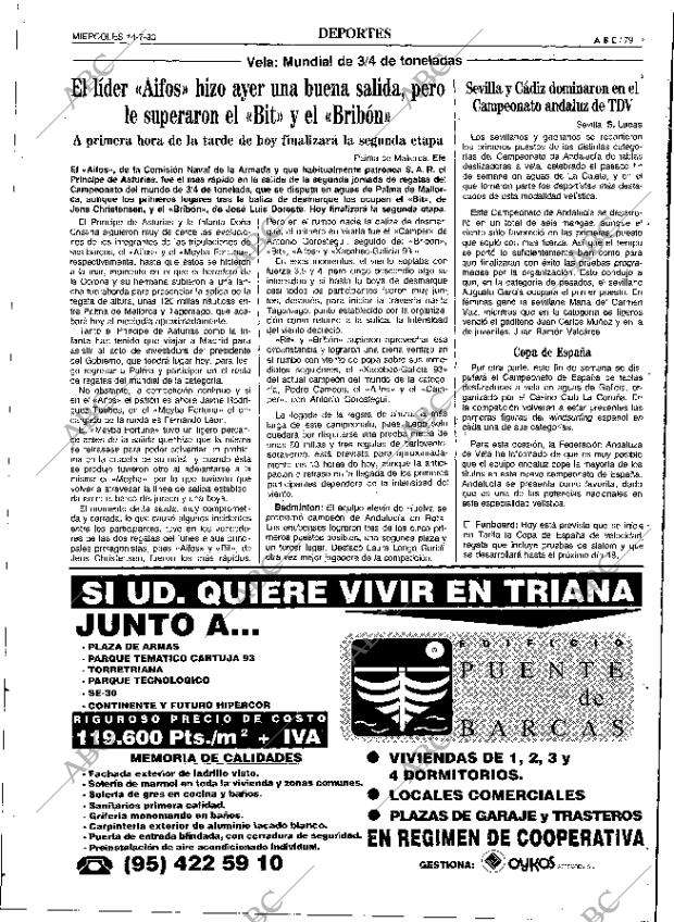 ABC SEVILLA 14-07-1993 página 79