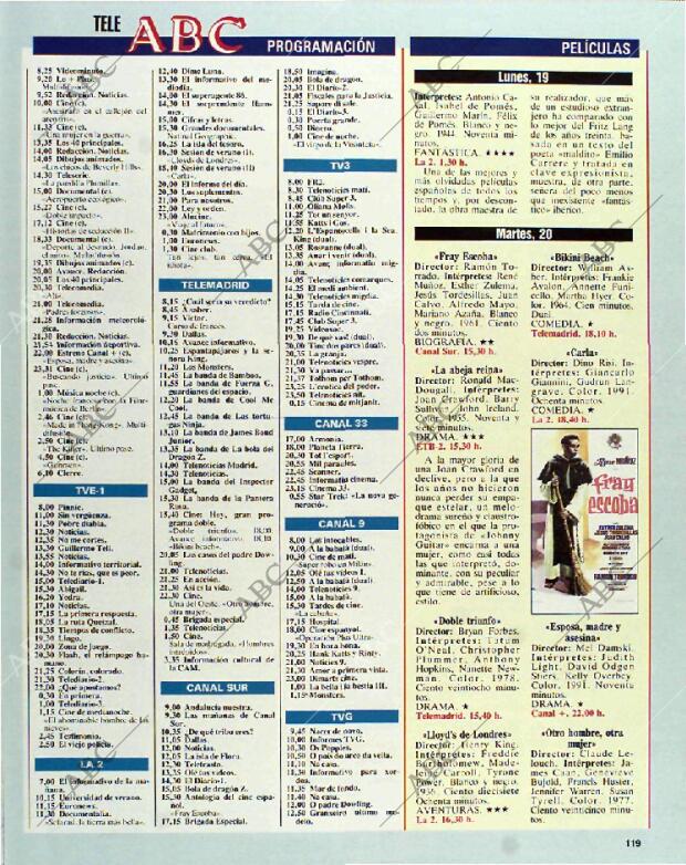 BLANCO Y NEGRO MADRID 18-07-1993 página 119