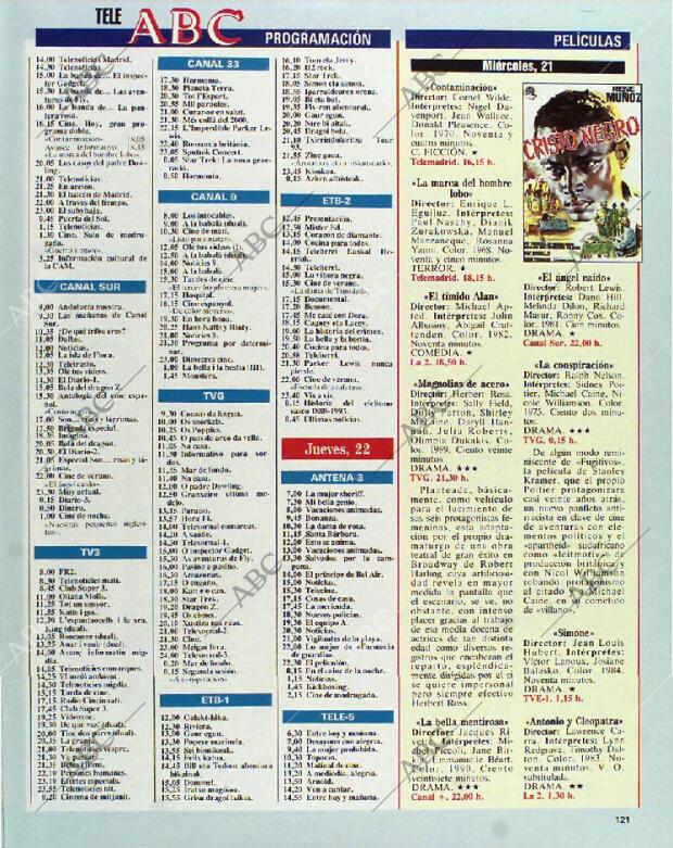 BLANCO Y NEGRO MADRID 18-07-1993 página 121