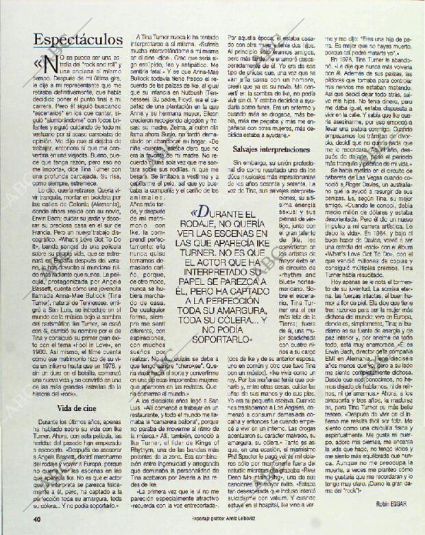 BLANCO Y NEGRO MADRID 18-07-1993 página 40