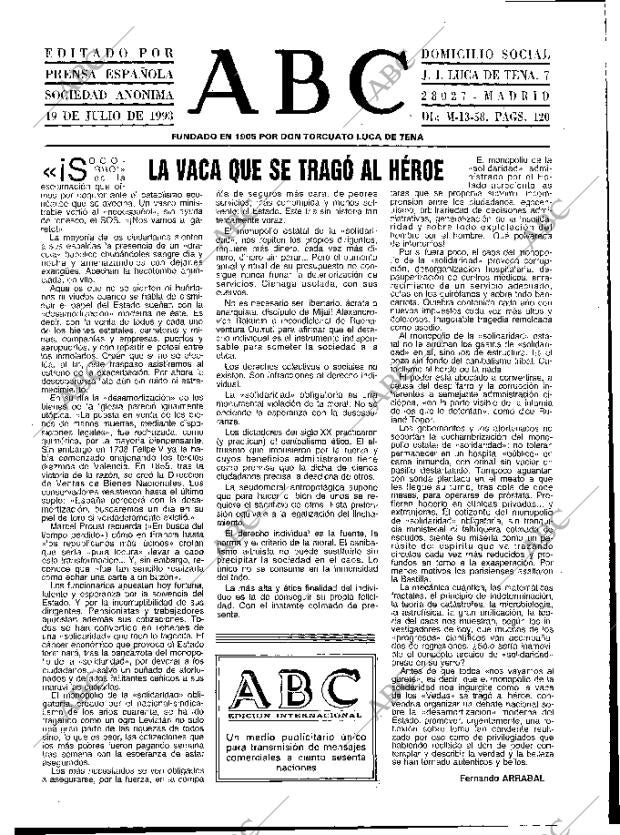 ABC MADRID 19-07-1993 página 3