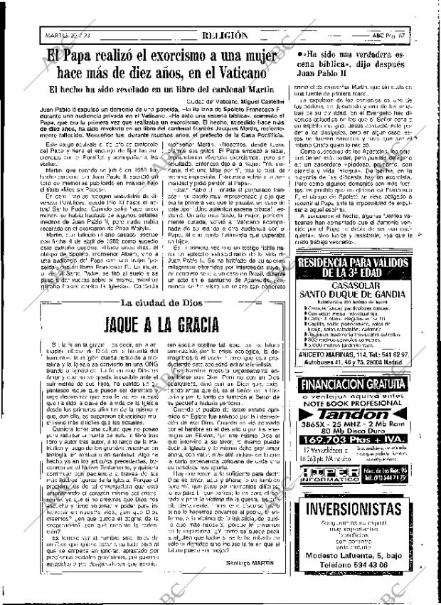 ABC MADRID 20-07-1993 página 67