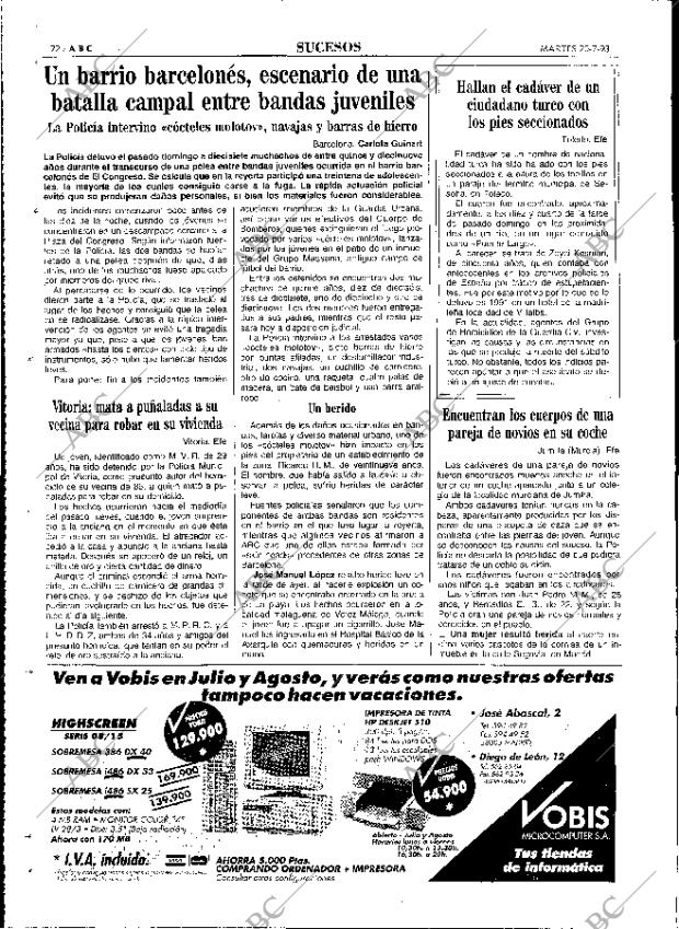 ABC MADRID 20-07-1993 página 72