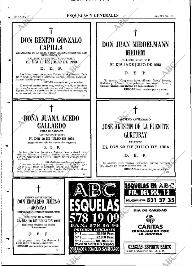 ABC MADRID 20-07-1993 página 84