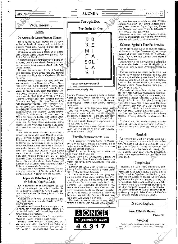 ABC MADRID 22-07-1993 página 58