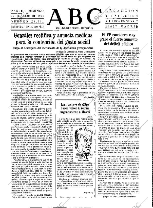 ABC MADRID 25-07-1993 página 17