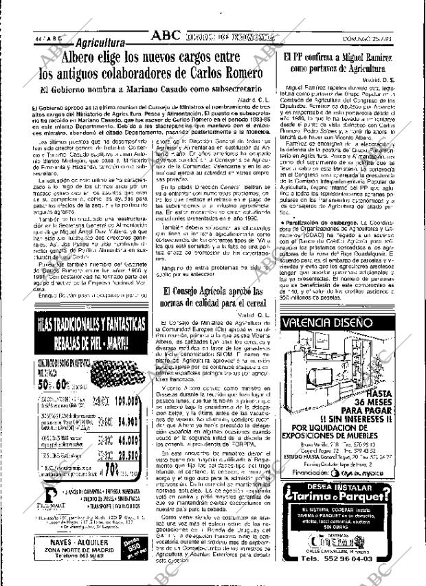 ABC MADRID 25-07-1993 página 44