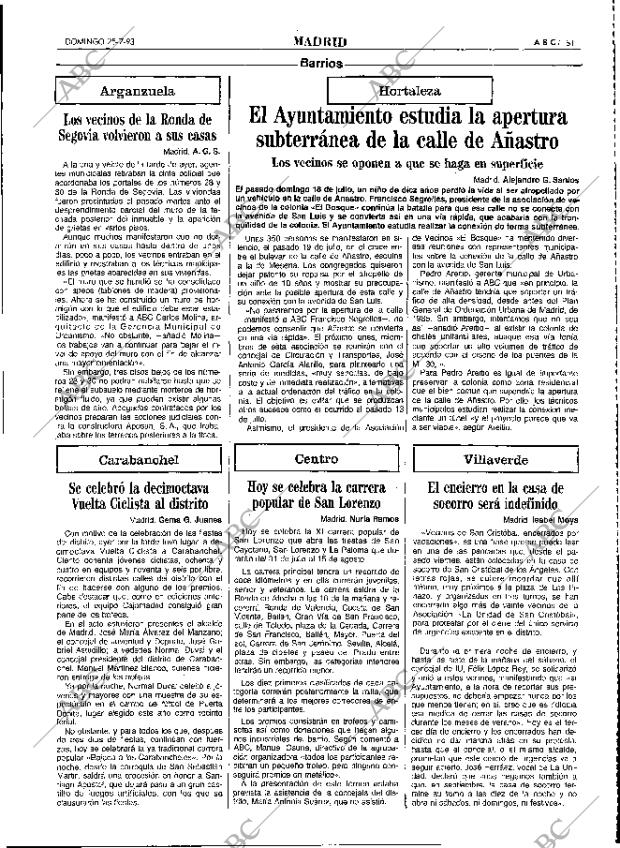 ABC MADRID 25-07-1993 página 51