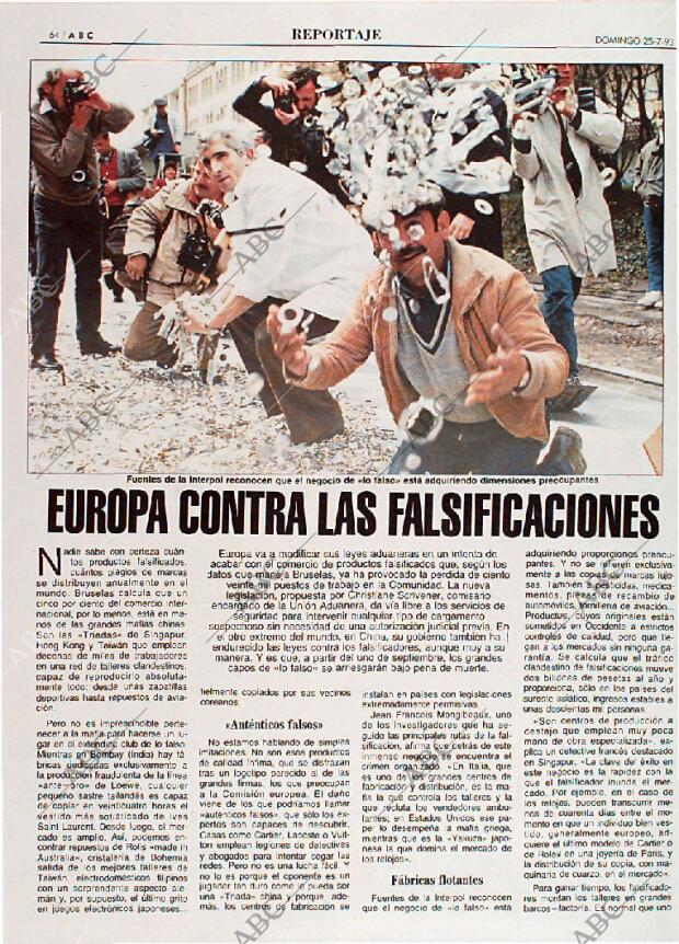 ABC MADRID 25-07-1993 página 64