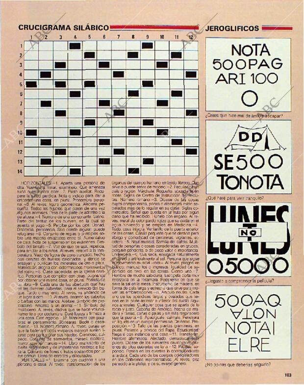 BLANCO Y NEGRO MADRID 25-07-1993 página 103