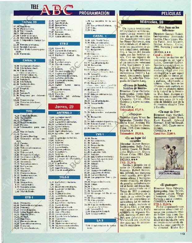 BLANCO Y NEGRO MADRID 25-07-1993 página 113