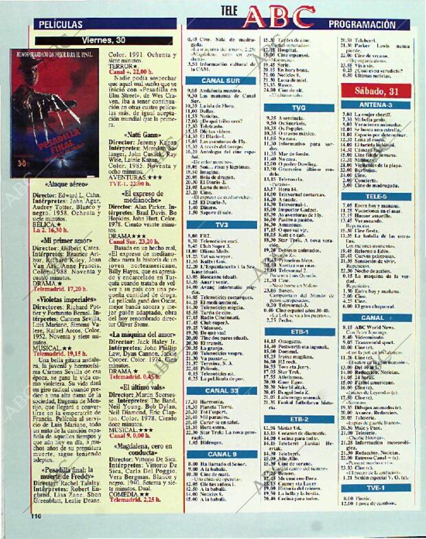 BLANCO Y NEGRO MADRID 25-07-1993 página 116