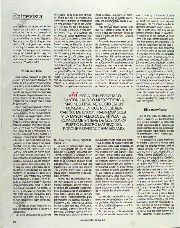 BLANCO Y NEGRO MADRID 25-07-1993 página 66