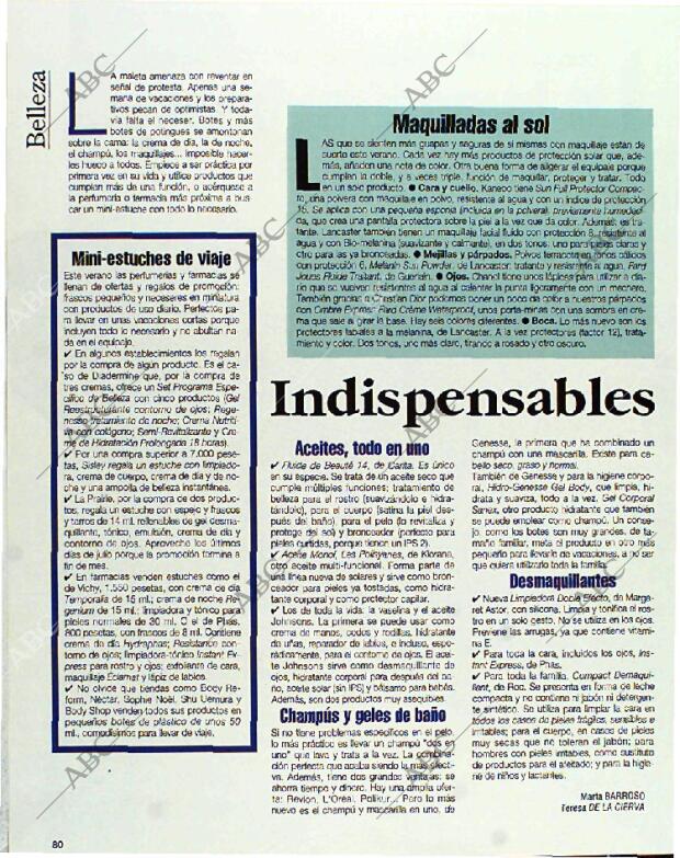 BLANCO Y NEGRO MADRID 25-07-1993 página 80