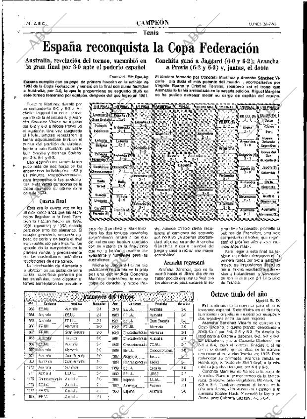 ABC MADRID 26-07-1993 página 74