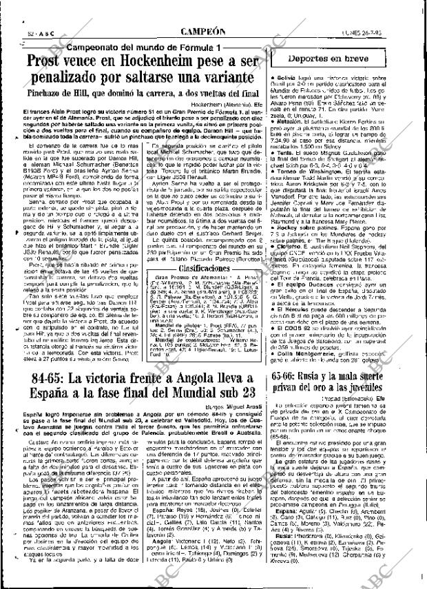 ABC MADRID 26-07-1993 página 82