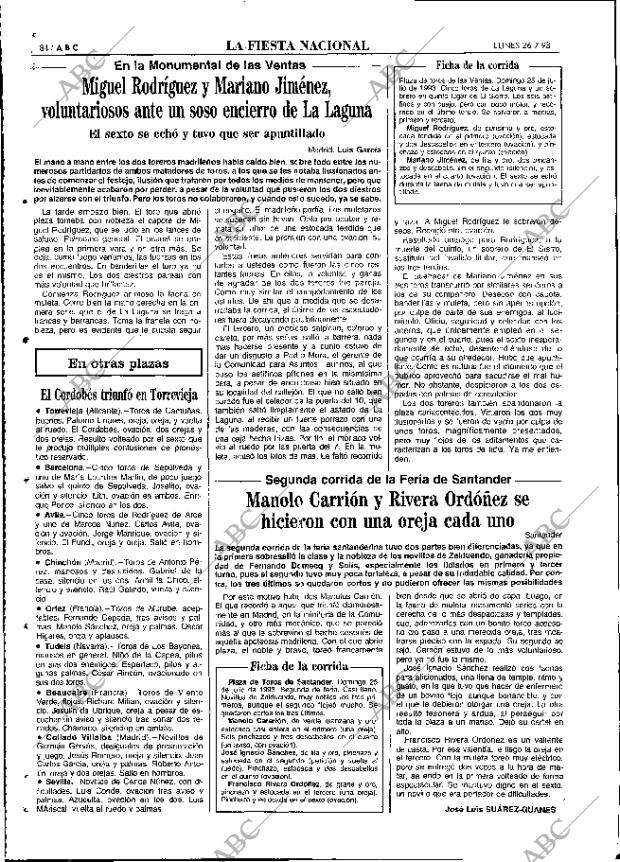 ABC MADRID 26-07-1993 página 84
