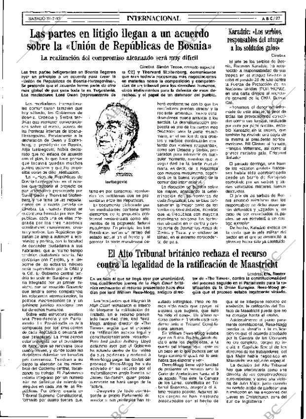 ABC SEVILLA 31-07-1993 página 23