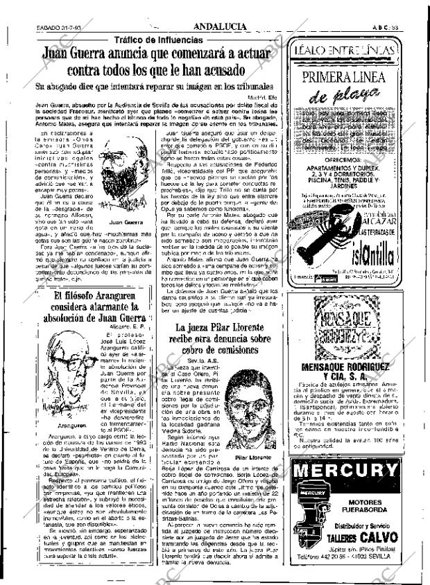 ABC SEVILLA 31-07-1993 página 33