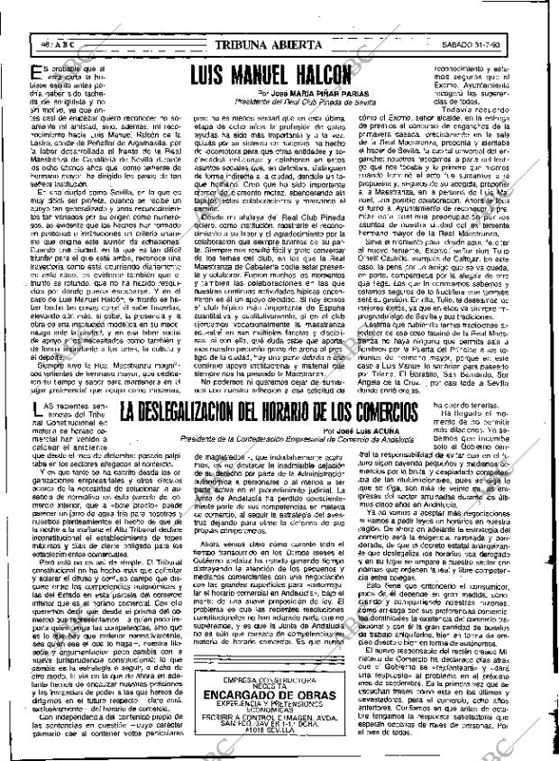 ABC SEVILLA 31-07-1993 página 48