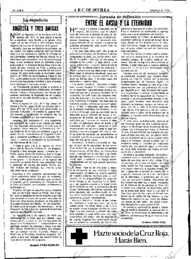 ABC SEVILLA 31-07-1993 página 54