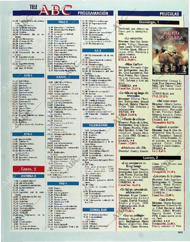 BLANCO Y NEGRO MADRID 01-08-1993 página 109