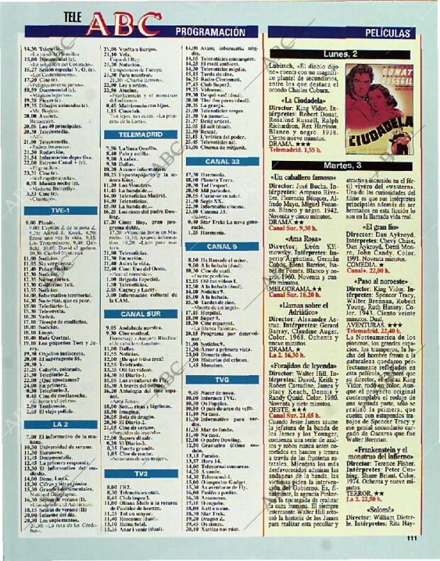 BLANCO Y NEGRO MADRID 01-08-1993 página 111