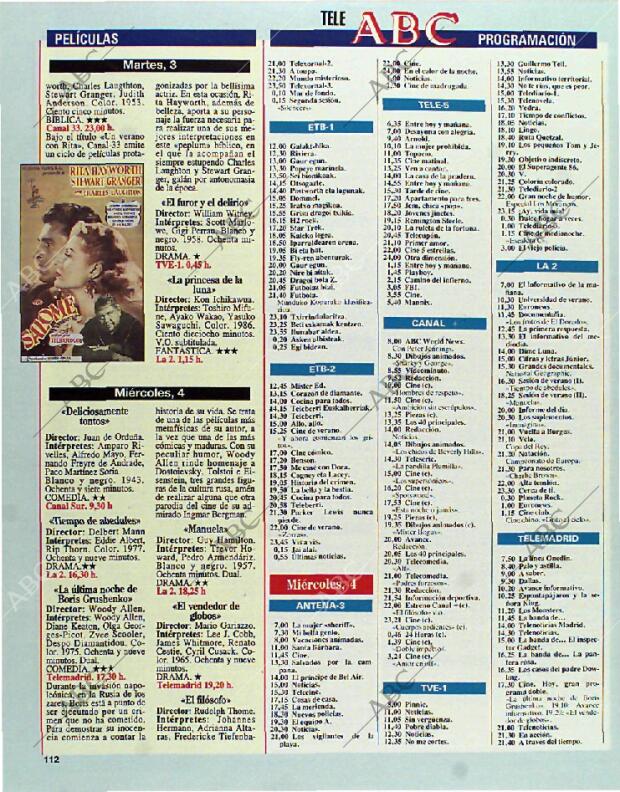 BLANCO Y NEGRO MADRID 01-08-1993 página 112