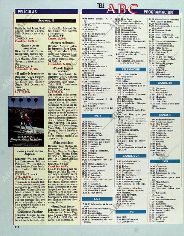 BLANCO Y NEGRO MADRID 01-08-1993 página 114