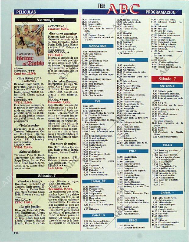 BLANCO Y NEGRO MADRID 01-08-1993 página 116