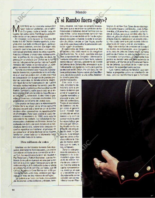 BLANCO Y NEGRO MADRID 01-08-1993 página 14