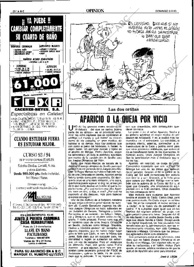 ABC SEVILLA 08-08-1993 página 22