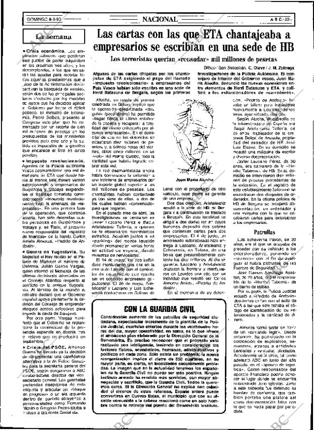 ABC SEVILLA 08-08-1993 página 23