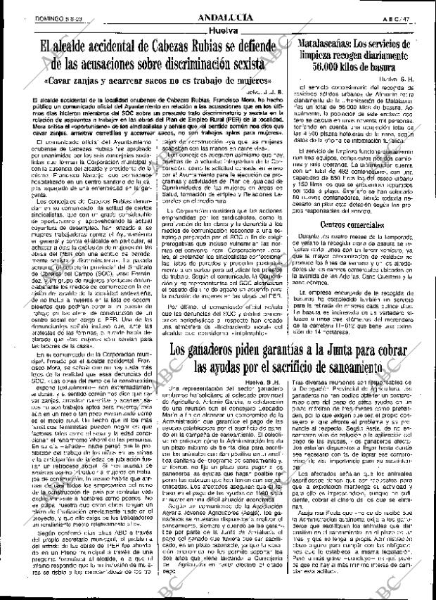ABC SEVILLA 08-08-1993 página 47