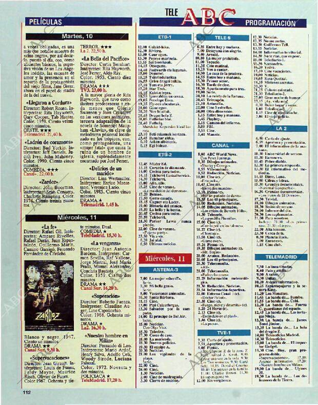 BLANCO Y NEGRO MADRID 08-08-1993 página 112
