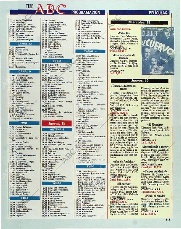 BLANCO Y NEGRO MADRID 15-08-1993 página 113