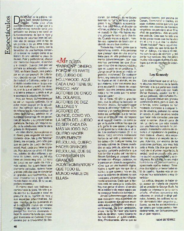 BLANCO Y NEGRO MADRID 15-08-1993 página 40