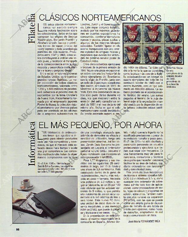 BLANCO Y NEGRO MADRID 15-08-1993 página 86