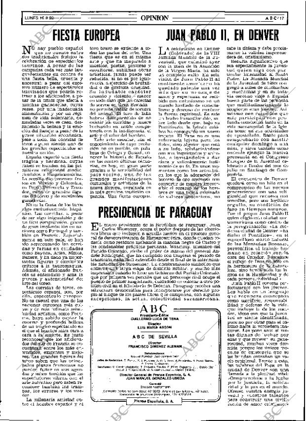 ABC SEVILLA 16-08-1993 página 17