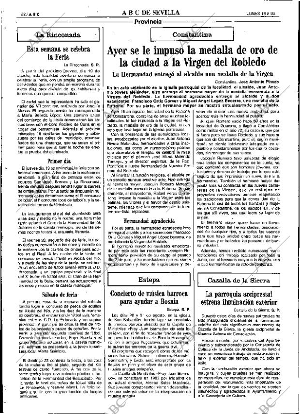 ABC SEVILLA 16-08-1993 página 52