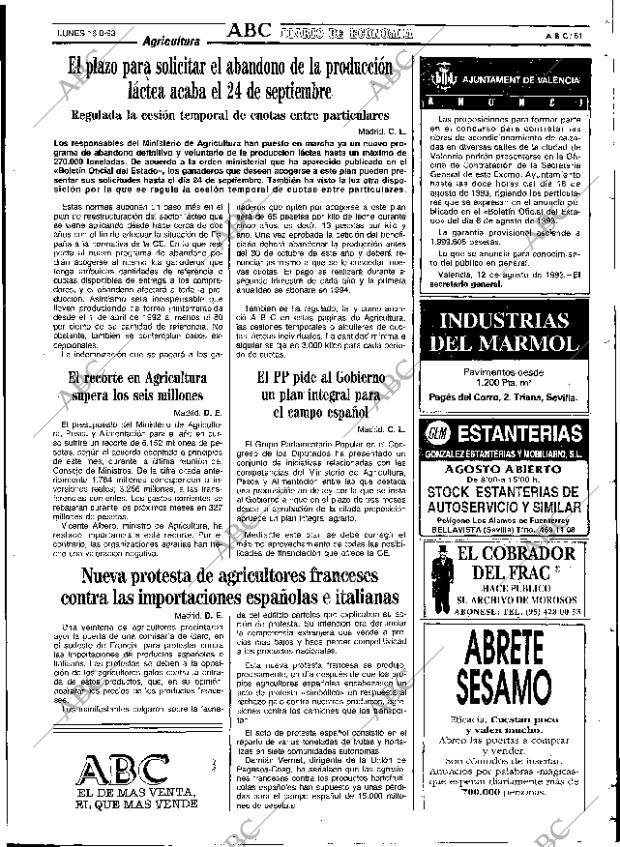 ABC SEVILLA 16-08-1993 página 61