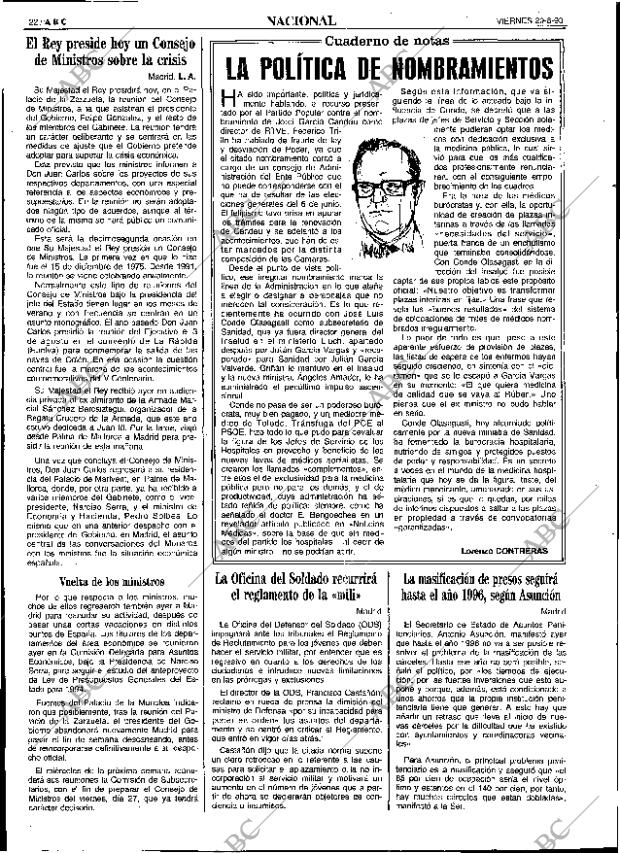 ABC SEVILLA 20-08-1993 página 22