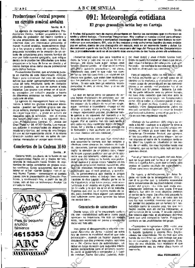 ABC SEVILLA 20-08-1993 página 52