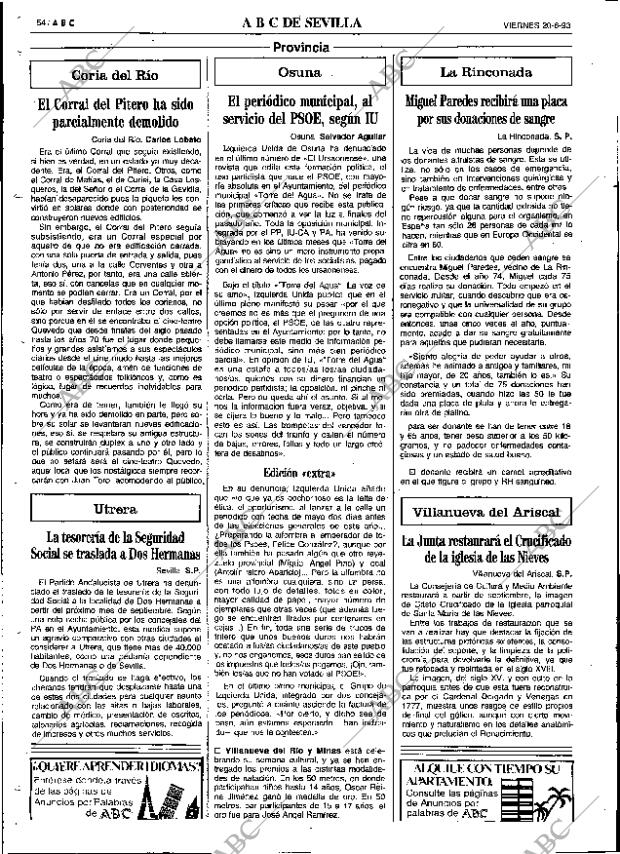 ABC SEVILLA 20-08-1993 página 54