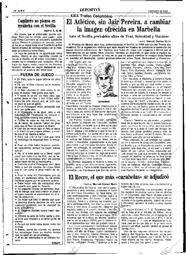 ABC SEVILLA 20-08-1993 página 68