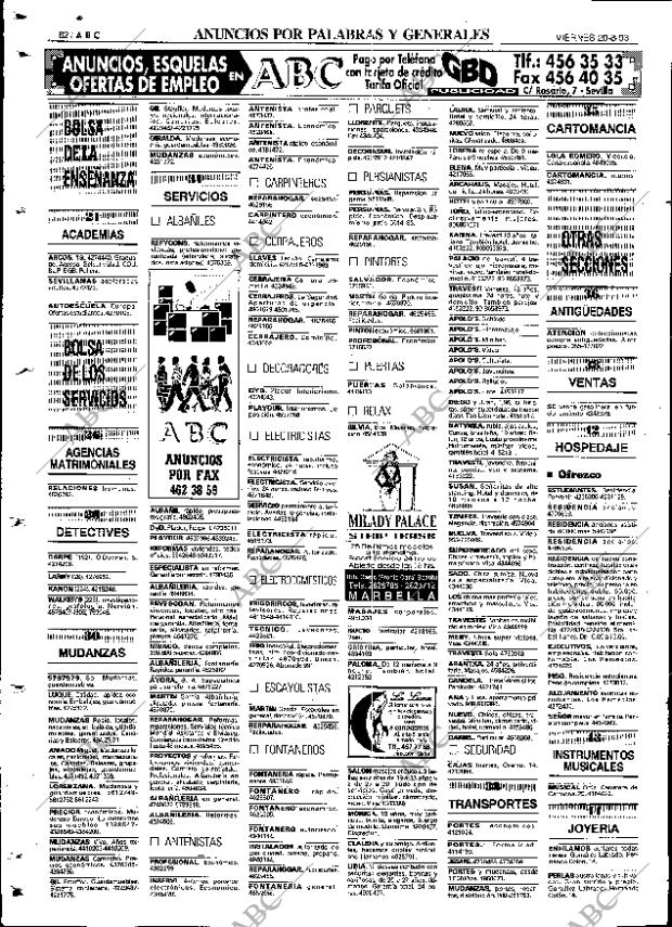 ABC SEVILLA 20-08-1993 página 82